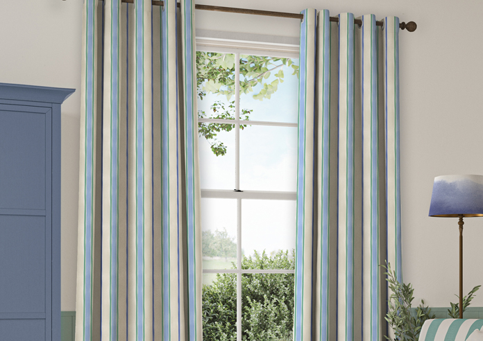 Bluebellgray Seaside Stripe, Atlantic - Made to Measure Curtains - Image 5